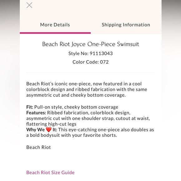 Beach Riot Asymmetric One-Piece - Picture 2 of 3